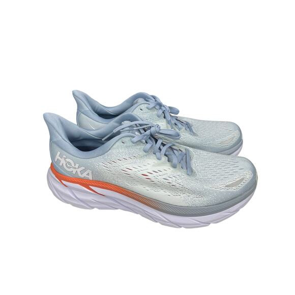 Hoka One One Shoes - Hoka womens Clifton 8 size 11 D (wide) sneakers running shoes Blue Fog/Plein Air